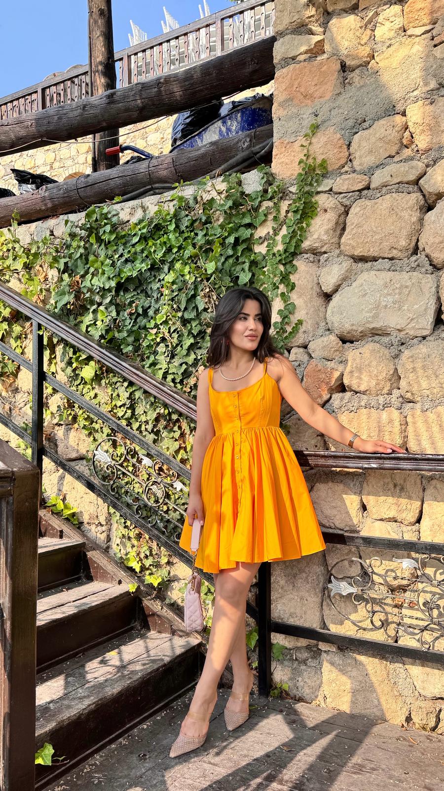 Mimozza Hardal Mini Düğmeli 